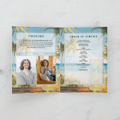 Ocean Beach Funeral Order Of Service-herdenkingsdi Programma (Binnen)