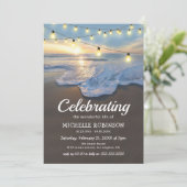 Ocean Beach Funeral | Viering van het leven Kaart (Staand voorkant)