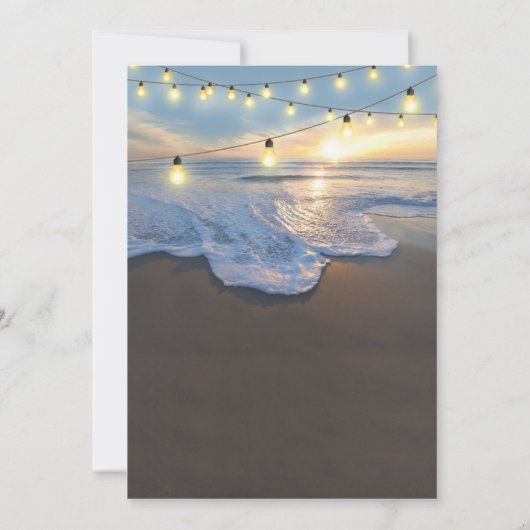 Ocean Beach Funeral | Viering van het leven Kaart (Achterkant)