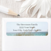 Ocean Beach Geïnspireerd Return-adres Etiket (Insitu)