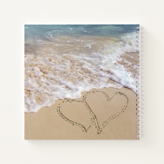 Ocean Beach Hearts Notitieboek (Achterkant)