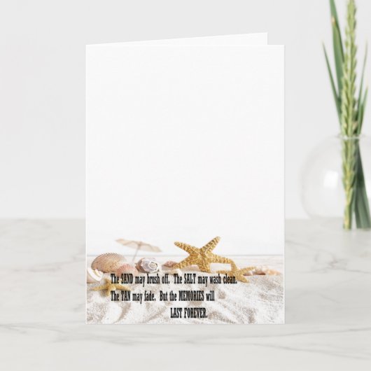 Ocean Beach Herinneringen Kaart (Voorkant)