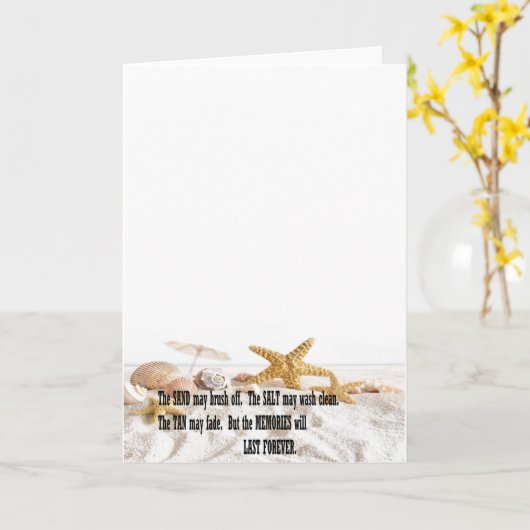 Ocean Beach Herinneringen Kaart (Gele Bloem)