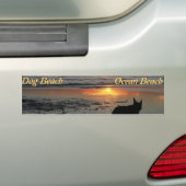 Ocean Beach, hondenstrandbumper sticker (Op auto)