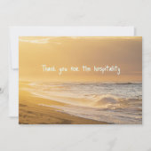Ocean Beach Hospitality Bedankkaart Kaart (Voorkant)