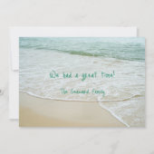 Ocean Beach Hospitality Dankuwel Kaart (Achterkant)