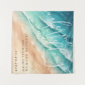 Ocean Beach Hot Party Welkom bruiloft Wandkleed (Voorkant (horizontaal))