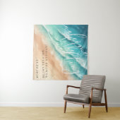 Ocean Beach Hot Party Welkom bruiloft Wandkleed (In Situ (horizontaal))