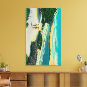 Ocean Beach in Carmel, CACarmel, CA Canvas Afdruk (Insitu (Woonkamer))