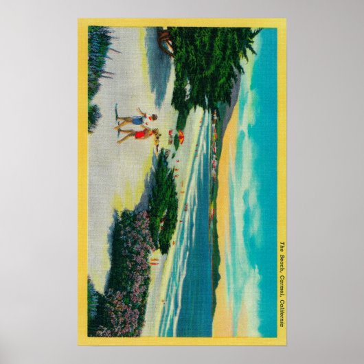 Ocean Beach in Carmel, CACarmel, CA Poster (Voorkant)