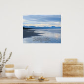 Ocean Beach Isaiah 41:10 Afdruk Poster (Keuken)