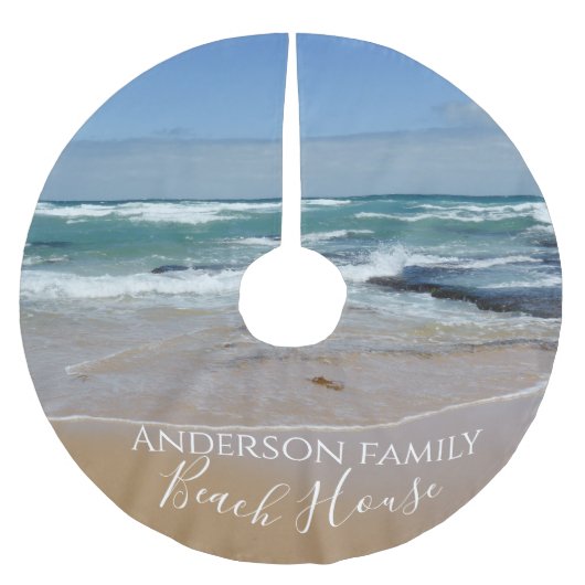 Ocean Beach Kerstboom Rok (Voorkant)