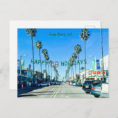 Ocean Beach Kerstmis Feestdagenkaart (Voorkant / Achterkant)