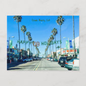 Ocean Beach Kerstmis Feestdagenkaart (Voorkant)