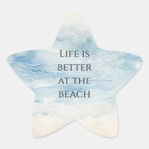 Ocean Beach Kust Ster Sticker