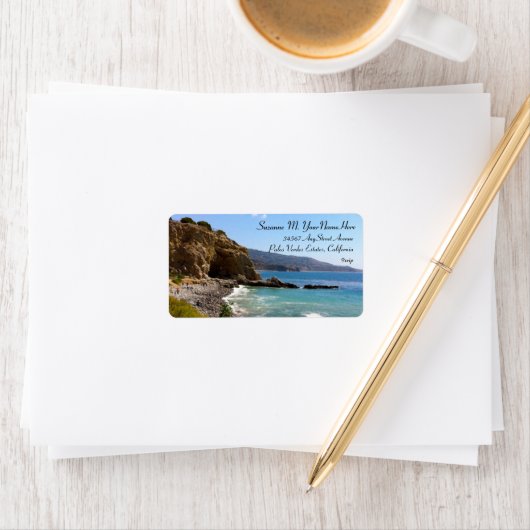 Ocean Beach kustlijn Etiket (Insitu)