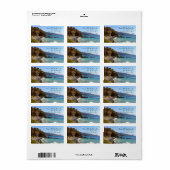 Ocean Beach kustlijn Etiket (Full Sheet)