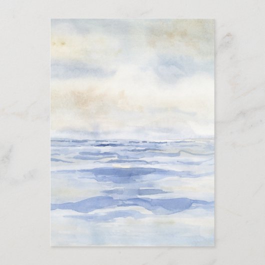 Ocean Beach Kustvogel Blauw en Wit Details Informatiekaartje (Achterkant)