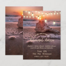 Ocean Beach, Light Seashell Rehearsal Dinner