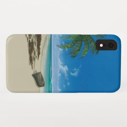 Ocean Beach met naam Case-Mate iPhone Case (Achterkant (horizontaal))