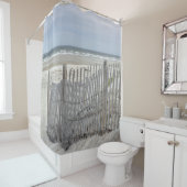 Ocean Beach met weersfence Douchegordijn (In situ)