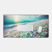  Ocean Beach met Zee Glass Bureaumat (Keyboard & Muis)