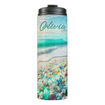 Ocean Beach met Zee Glass Gepersonaliseerd