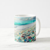 Ocean Beach met Zee Glass Koffiemok (Voorkant rechts)
