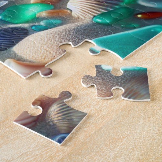 Ocean Beach met Zee Glass Legpuzzel (Zijkant)