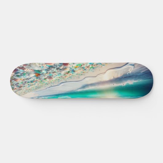 Ocean Beach met Zee Glass Persoonlijk Skateboard (Horizontaal)