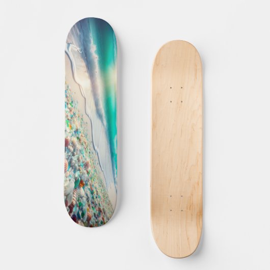  Ocean Beach met Zee Glass Persoonlijk Skateboard (Voorkant)