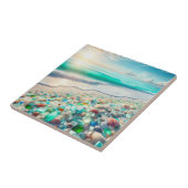  Ocean Beach met Zee Glass Tegeltje (Zijkant)