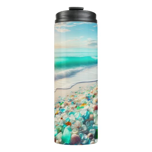 Ocean Beach met Zee Glass Thermosbeker (Voorkant)