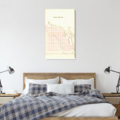 Ocean Beach, New Jersey Canvas Afdruk (Insitu (Slaapkamer))