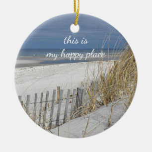 Ocean Beach on Kaap Cod Keramisch Ornament
