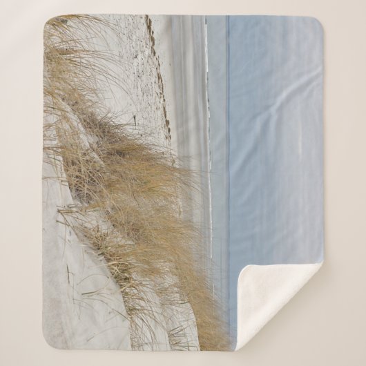 Ocean Beach on Kaap Cod Sherpa Deken (Voorkant)