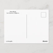 Ocean Beach op Sunset Briefkaart (Achterkant)