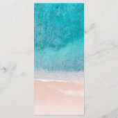 Ocean Beach Palm Tree Bruiloft Menu (Achterkant)