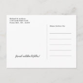 Ocean Beach Palm Tree Bruiloft Save the Date Aankondigingskaart (Achterkant)