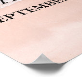 Ocean Beach Palm Tree Bruiloft Welkom Poster (Hoek)