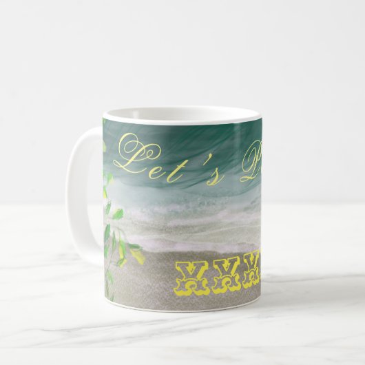 Ocean Beach Party Mok Gift (Voorkant links)