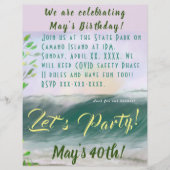 Ocean Beach Party Stationery Flyer Uitnodiging Briefhoofd (Voorkant)