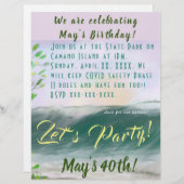 Ocean Beach Party Stationery Flyer Uitnodiging Briefhoofd (Voorkant / Achterkant)