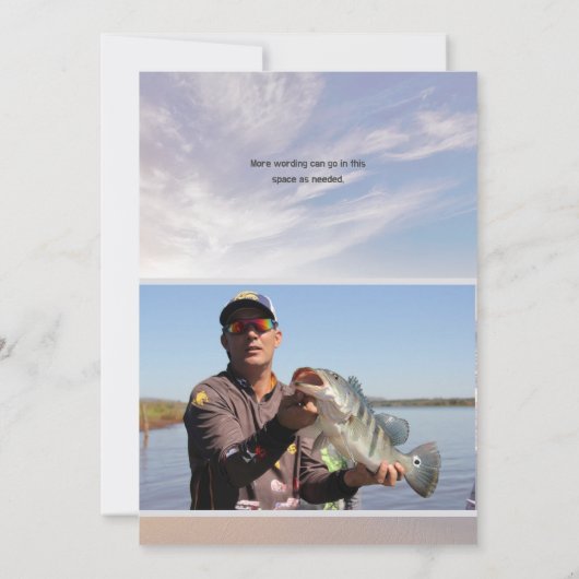 Ocean Beach Photo Memorial Funeral Service Kaart (Achterkant)