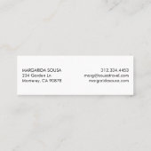 Ocean Beach Pier Blue Fototoerisme Mini Visitekaartje (Achterkant)