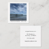 Ocean Beach Pier Blue Fototoerisme Vierkante Visitekaartje (Voorkant / Achterkant)