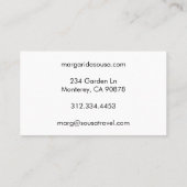 Ocean Beach Pier Blue Fototoerisme Visitekaartje (Achterkant)