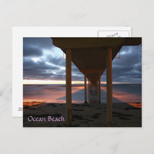 Ocean Beach pier Briefkaart (Voorkant / Achterkant)