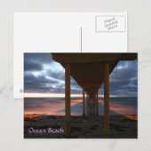 Ocean Beach pier Briefkaart (Voorkant / Achterkant)