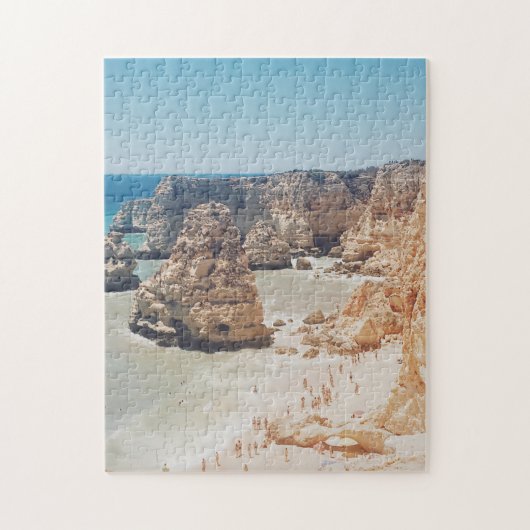  Ocean Beach Portugal Cliffs Coves Foto Legpuzzel (Verticaal)